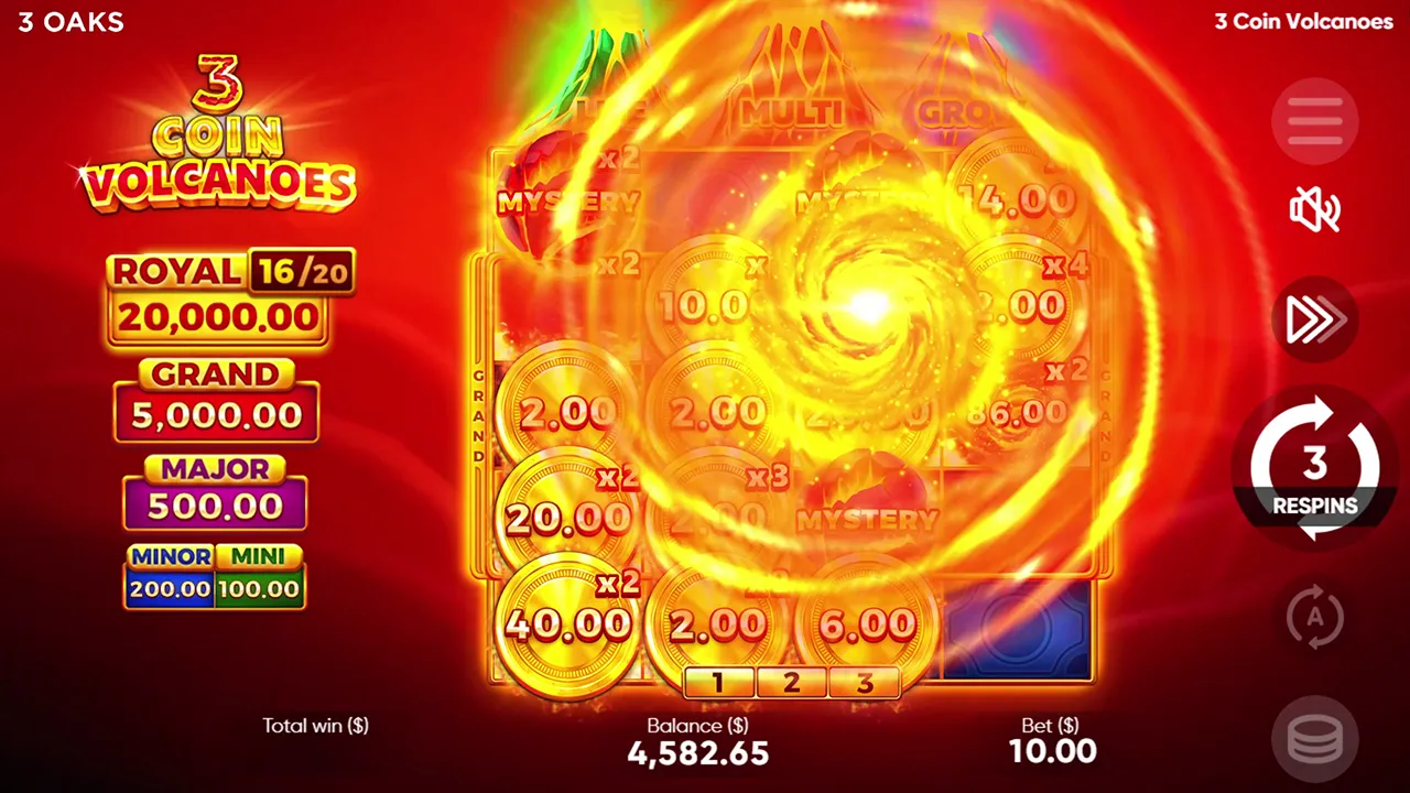 3 Coin Volcanoes Demo